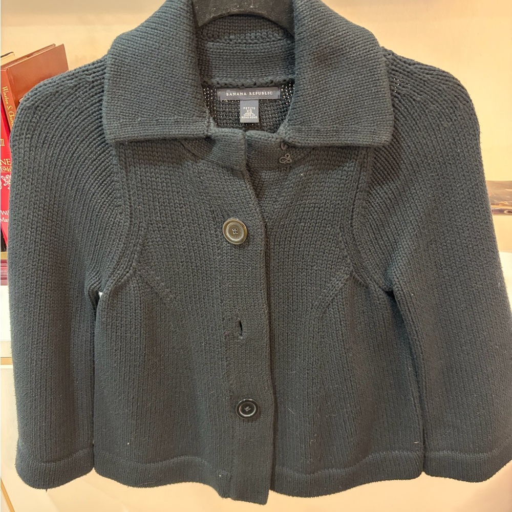 Banana Republic Black Cardigan Sweater